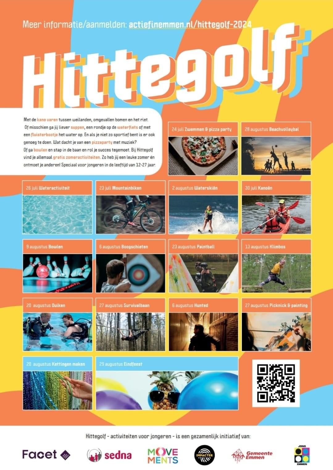 Flyer Hittegolf activiteiten overzicht